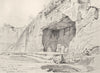 JERUSALEM. The so-called tombs of the kings 1902 old antique print picture