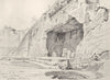 JERUSALEM. The so-called tombs of the kings 1902 old antique print picture