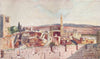 JERUSALEM. Portion of the Citadel of Jerusalem 1902 old antique print picture