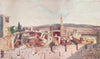 JERUSALEM. Portion of the Citadel of Jerusalem 1902 old antique print picture