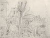 JERUSALEM. Church Holy Sepulchre garden of Greek Monastery 1902 old print