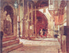 JERUSALEM. Anointing stone ambulatory of crusaders Church 1902 old print