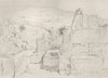 SHECHEM. Apse of 4th-century Church over Jacob's well at(Nablus) 1902 print