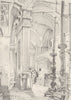 JERUSALEM. The vestibule of the church of the Holy Sepulchre 1902 old print
