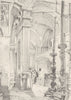 JERUSALEM. The vestibule of the church of the Holy Sepulchre 1902 old print