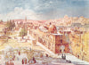 JERUSALEM. West side of temple area Barracks tower Antonia 1902 old print