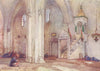 ISRAEL. Interior of Mosque at Samaria 1902 old antique vintage print picture