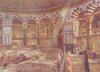 JERUSALEM. Holy Rock below dome of Mosque Omar 1902 old antique print picture