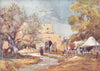JERUSALEM. Mediaeval building, North wall of 1902 old antique print picture