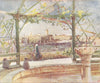 ISRAEL. Church nativity at Bethlehem from garden, opposite hill 1902 old print