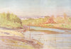 ISRAEL. The ford of the Jordan near Jericho 1902 old antique print picture