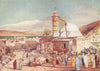 ISRAEL. The Mosque at Tiberias and the Lake of Galilee 1902 old antique print