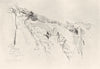 ISRAEL. Mount of Olives, disciples slept during Agony, garden 1902 old print