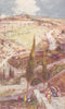 ISRAEL. North-east end of Jerusalem & Mizpah Mount Olives 1902 old print