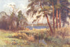 Wroxham Broad, early spring. Norfolk. By Ernest Haslehust 1920 old print