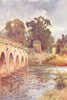 Clopton Bridge, Stratford-on-Avon. Warwickshire. By Ernest Haslehust 1920