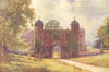 The gateway, Charlecote. Warwickshire. By Ernest Haslehust 1920 old print