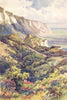 The Warren, Folkestone. Kent. By Ernest Haslehust 1920 old antique print