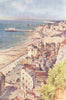 Hastings and St. Leonards from the Castle. Sussex. By Ernest Haslehust 1920