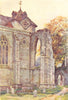 Winchelsea Church. Sussex. By Ernest Haslehust 1920 old antique print picture