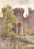 Bodiam Castle. Sussex. By Ernest Haslehust 1920 old antique print picture