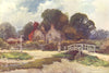 In Brockenhurst Village, the New Forest. Hampshire. By Ernest Haslehust 1920