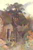 Squatter's Cottage, the New Forest. Hampshire. By Ernest Haslehust 1920 print