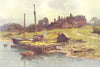 Buckler's Hard, the New Forest. Hampshire. By Ernest Haslehust 1920 old print