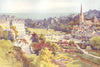 Bournemouth. The Square & Garden from Mont Dore. Dorset. Ernest Haslehust 1920