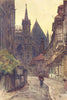 College street, St. William's College & Chapter House, York. Haslehust 1920