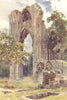 Ruins of St. Mary's Abbey, York. Yorkshire. By Ernest Haslehust 1920 old print
