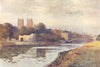 York from the Ouse. Yorkshire. By Ernest Haslehust 1920 old antique print