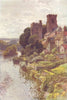 The Old-World Village of Tanfield. Yorkshire. By Ernest Haslehust 1920 print