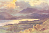 Windermere from Orrest Head, Lake district. Cumbria. By Ernest Haslehust 1920