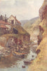 Scalby Beck, Scarborough. Yorkshire. By Ernest Haslehust 1920 old print