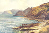 Carnelian Bay, Scarborough. Yorkshire. By Ernest Haslehust 1920 old print