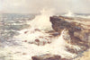 Filey Brigg, Scarborough. Yorkshire. By Ernest Haslehust 1920 old print