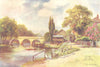 Maidenhead Bridge. Berkshire. By Ernest Haslehust 1920 old antique print