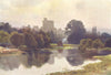 Windsor Castle from Fellows' Eyot, Eton. Berkshire. Ernest Haslehust 1920