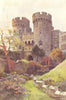 The Norman Gate, Windsor Castle. Berkshire. By Ernest Haslehust 1920 old print