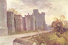 North Terrace & Winchester Tower, Windsor Castle. Ernest Haslehust 1920 print