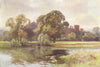 Eton College from Windsor, Windsor Castle. Berkshire. By Ernest Haslehust 1920