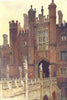 The Great Gatehouse, West Entrance, Hampton Court. London.Ernest Haslehust 1920