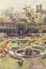 The Pond Garden, Hampton Court. London. By Ernest Haslehust 1920 old print