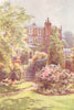 Gadshill place from the gardens. Kent. By Ernest Haslehust 1920 old print