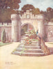 SCOTLAND. The Gateway, Abbotsford 1912 old antique vintage print picture