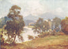 SCOTLAND. The Eildon Hills and River Tweed 1912 old antique print picture