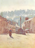 SCOTLAND. The cross, Melrose 1912 old antique vintage print picture