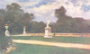 PARIS. The Lawns in the Tuileries 1909 old antique vintage print picture