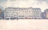 PARIS. In the Square of the Hotel de Ville 1909 old antique print picture